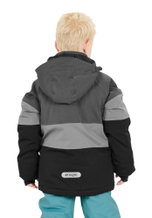 Zigzag Winter-Skijacke Taylora W-PRO 15.000 (4-Wege-Stretch, wasserdicht, winddicht) grau/schwarz Kinder